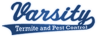 Varsity termite and pest control logo